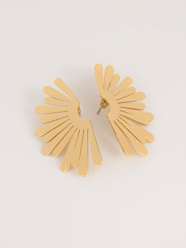 Geometric Sunburst Earrings