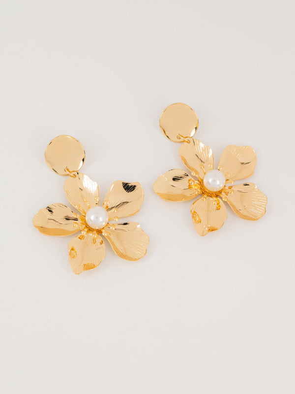 Floral Pearl Earrings