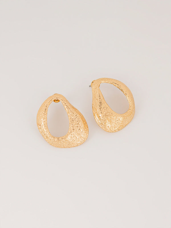 Geometric Textured Earrings