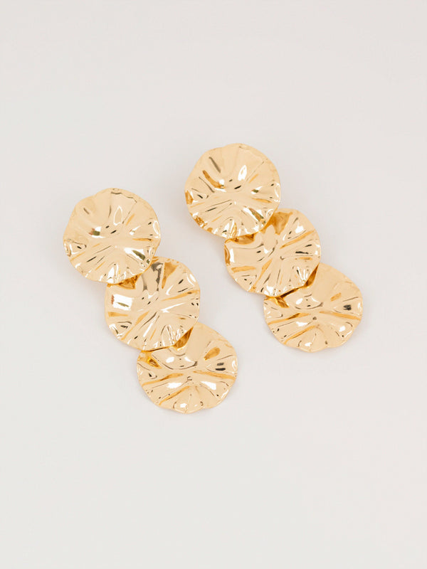 Disc Drape Earrings