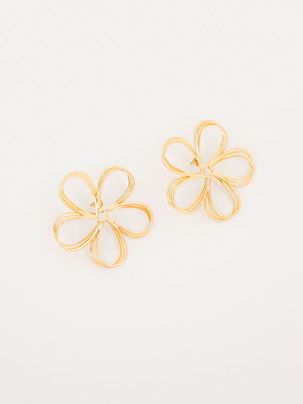 Flower Loop Earrings