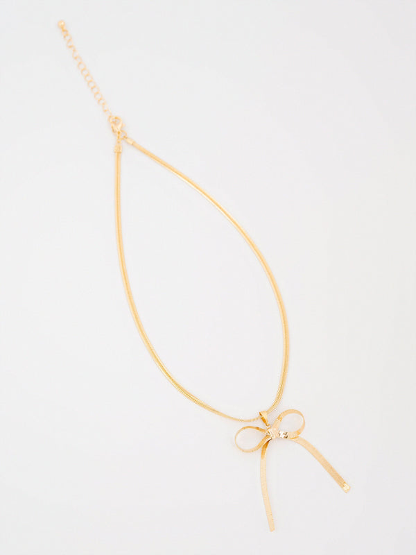 Bow Chain Necklace