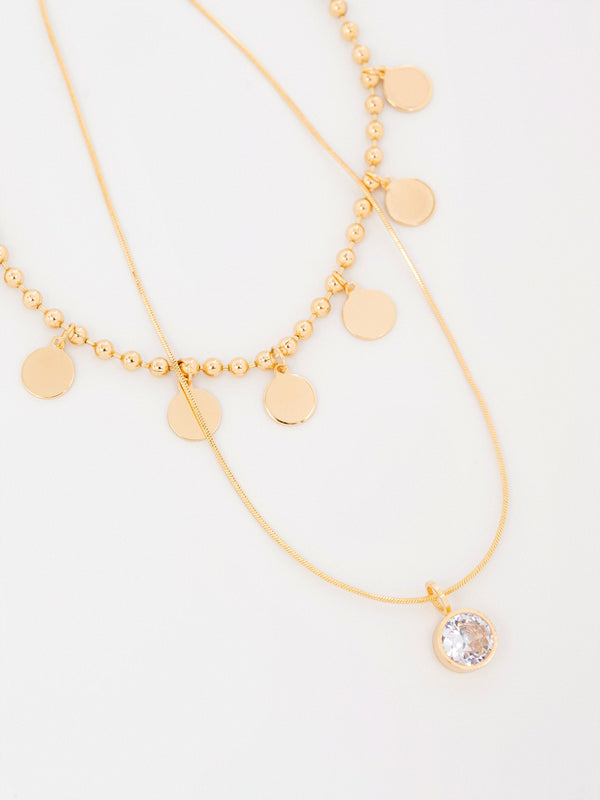 Layered Coin Necklace