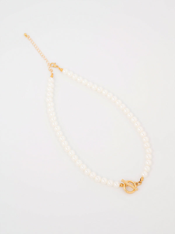 Layered Pearl Necklace Set