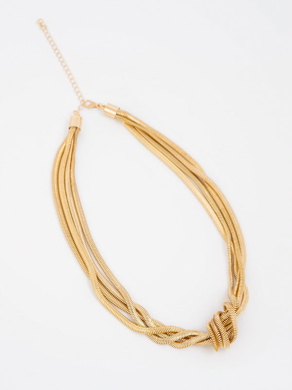 Twisted Knot Chain Necklace