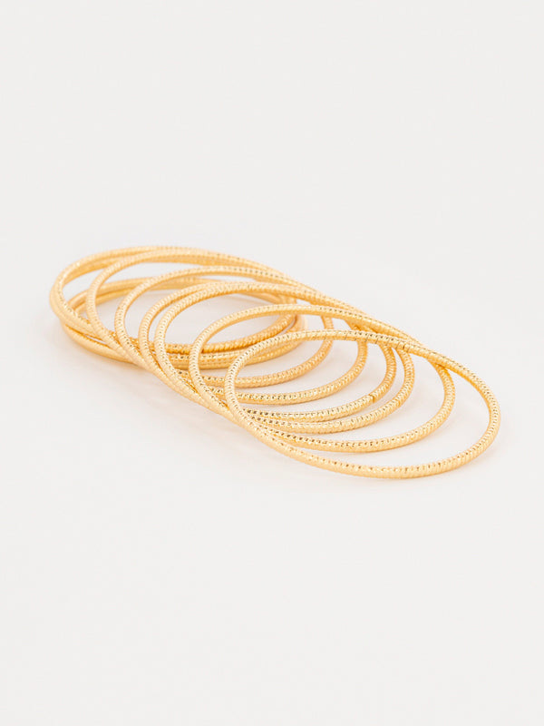 Textured Bangle Set