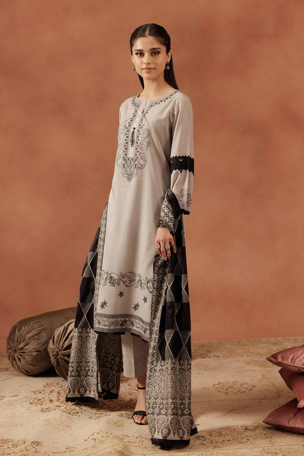 3 Piece - Embroidered Suit - KFE25-125