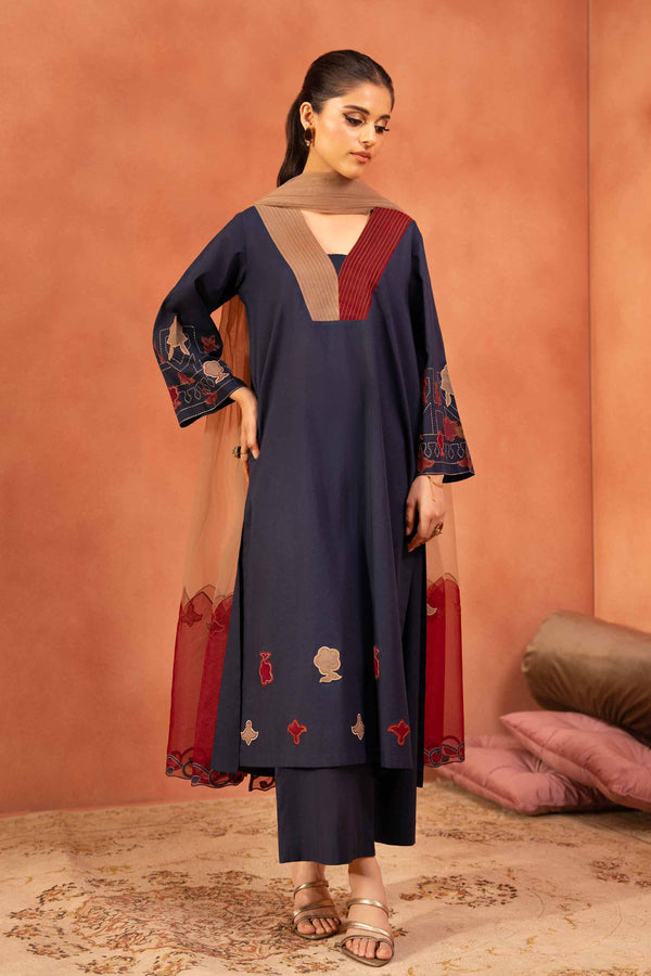 3 Piece - Embroidered Suit - KFE25-126