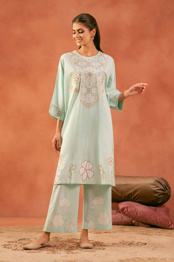 2 Piece - Embroidered Suit - KFE25-150