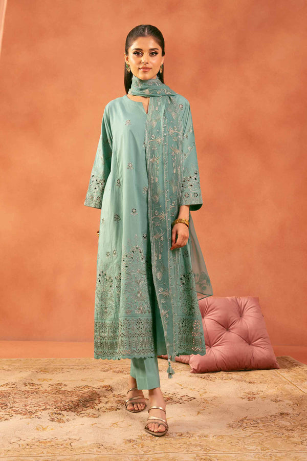 3 Piece - Embroidered Suit - KFE25-151