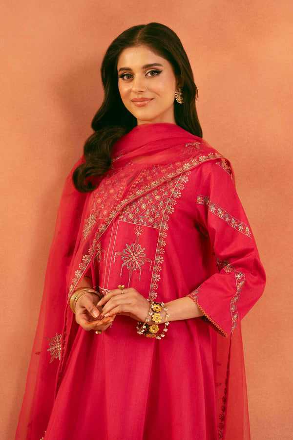 3 Piece - Embroidered Suit - KFE25-172