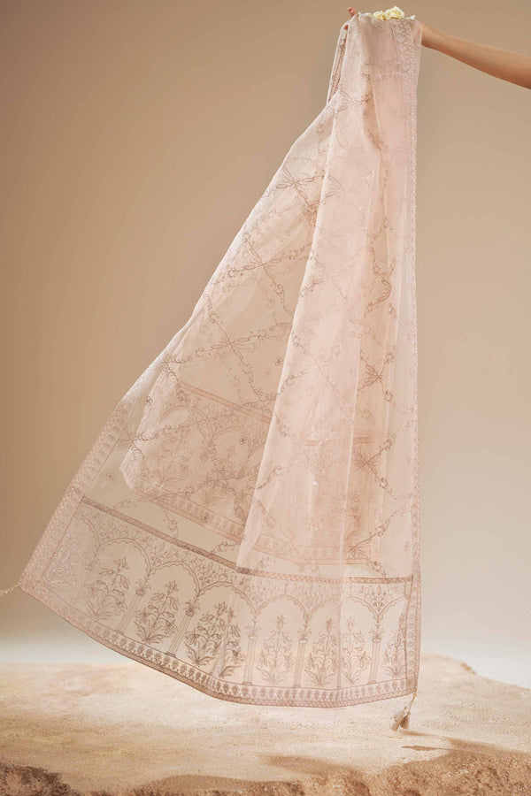 Embroidered Dupatta - KFS25-103