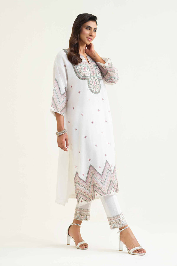 2 Piece - Embroidered Suit - KFS25-25
