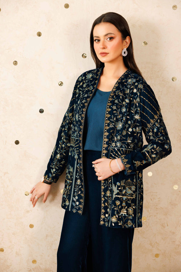 3 Piece - Embroidered Suit - KFW25-10