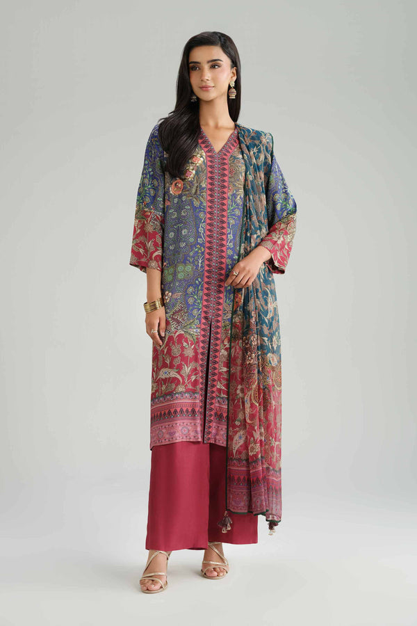 3 Piece - Printed Suit - KFW25-101