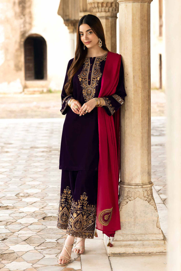 3 Piece - Embroidered Suit - KFW25-14