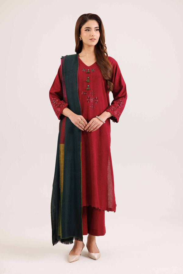 3 Piece - Embroidered Suit - KFW25-195