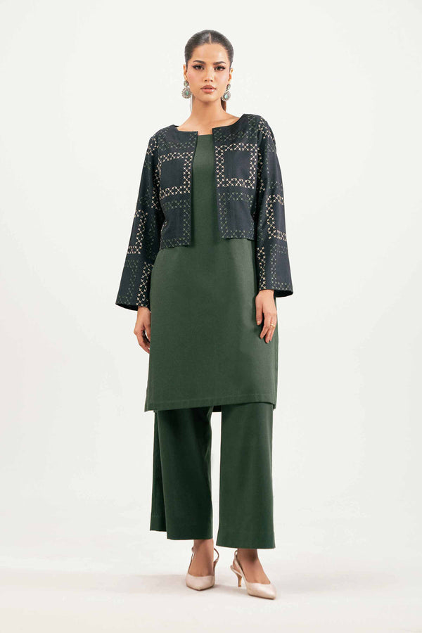 3 Piece - Embroidered Suit - KFW25-221