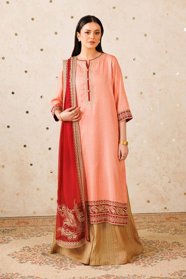 3 Piece - Embroidered Suit - KFW25-83