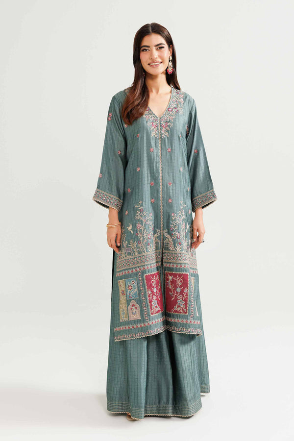 2 Piece - Embroidered Suit - KFW25-93