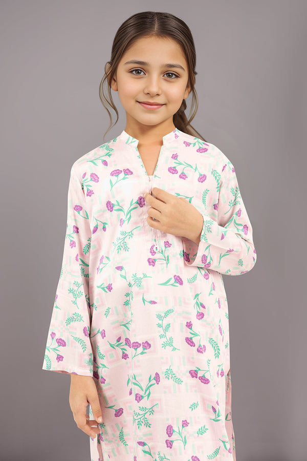 Stitched Smooth Flow Shirt/trouser For Kids