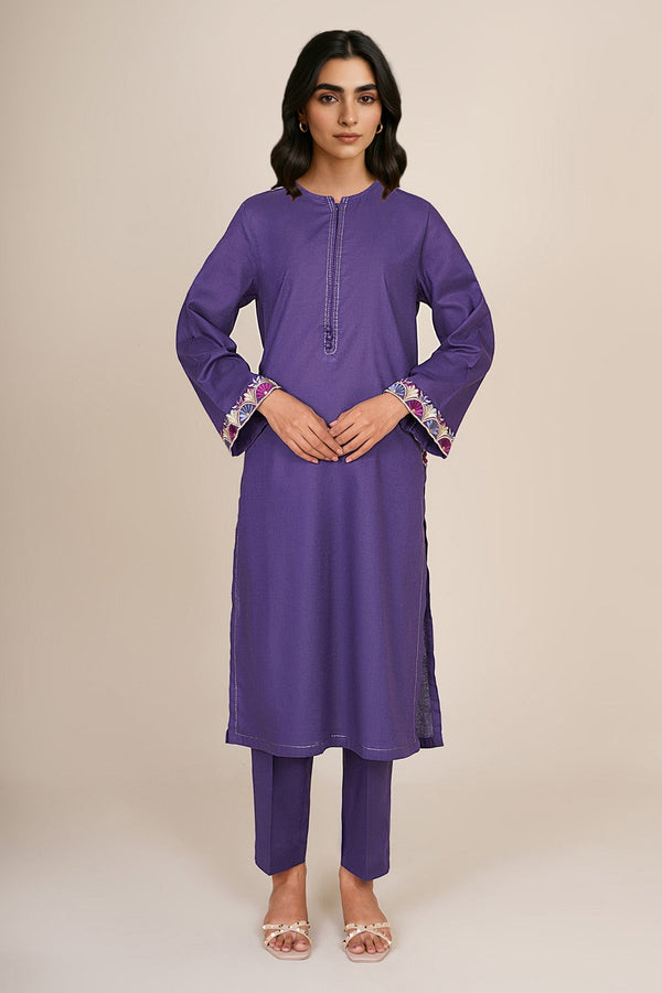 2 Piece - Embroidered Khaddar Suit - KPW24-P3141-141