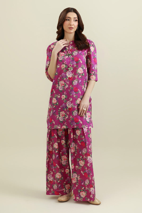 2 Piece - Printed & Embellished Khaddar Suit - KPW25-P3748