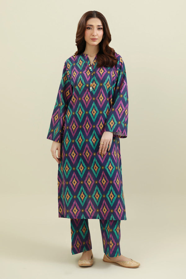 2 Piece - Printed Khaddar Suit - KPW25-P3751