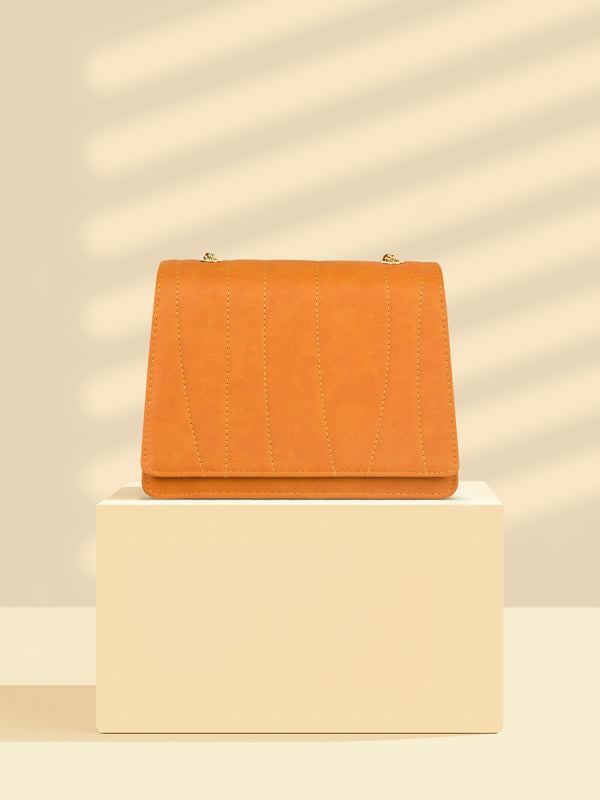 Quilted Flap Handbag