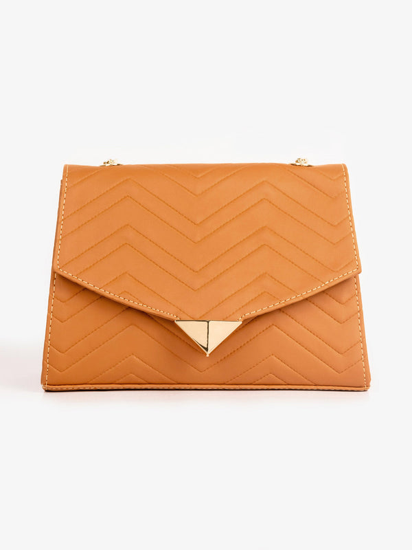 Chevron Quilted Handbag