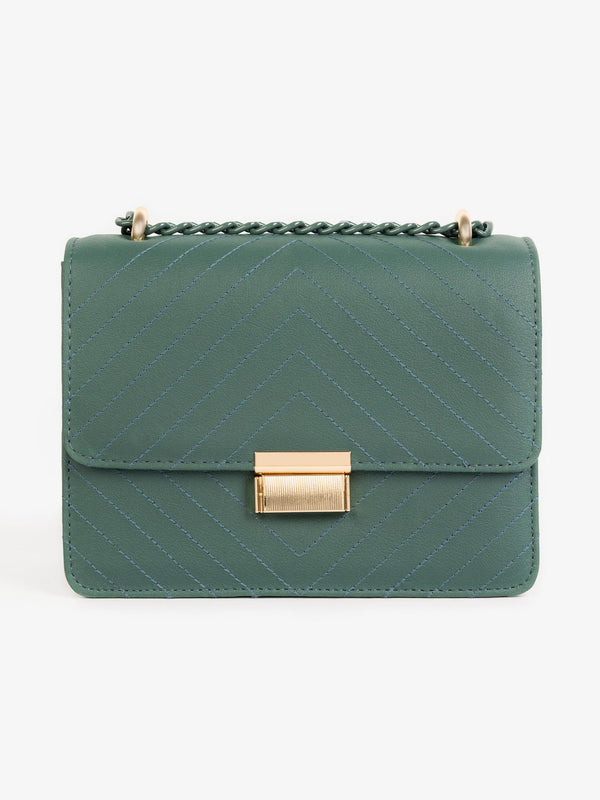 Chevron Stitch Handbag