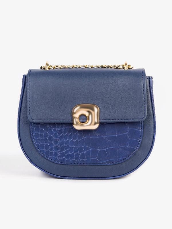 Two-tone Textured Handbag