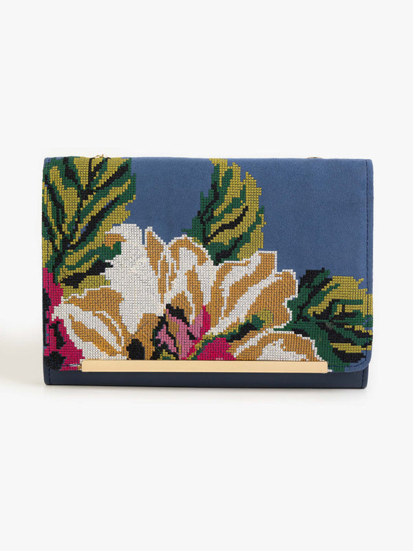 Embroidered Clutch
