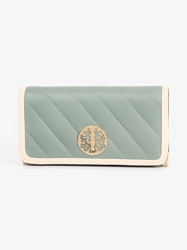 Two-tone Quilted Wallet