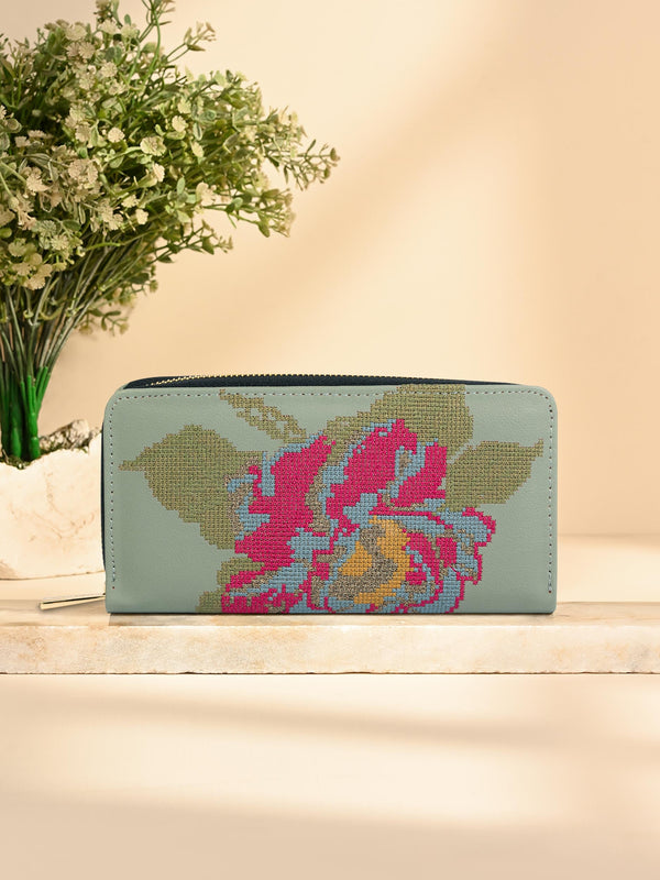 Embroidered Wallet
