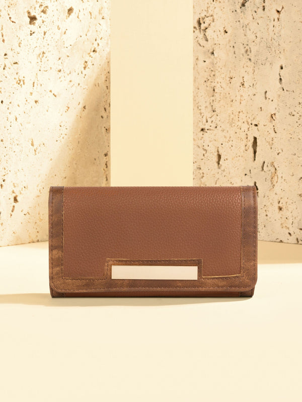 Textured Flap Wallet
