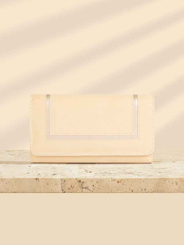 Textured Flap Wallet