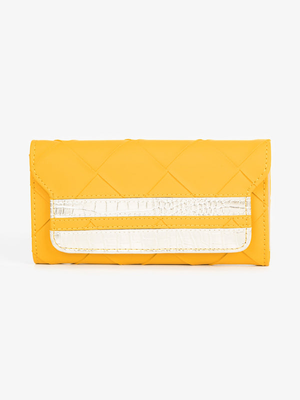 Two-tone Textured Wallet
