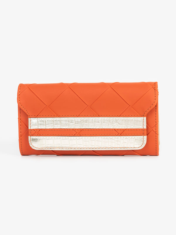 Two-tone Textured Wallet