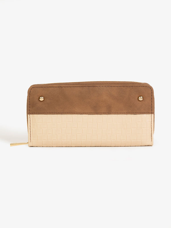 Two-tone Textured Wallet