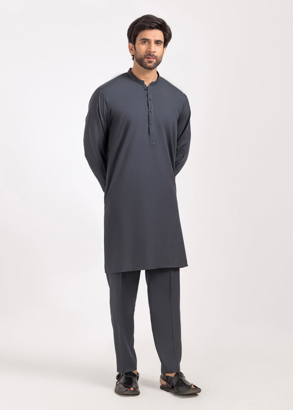 Charcoal-Blended-Kurta Trouser - (M25KPS2007)
