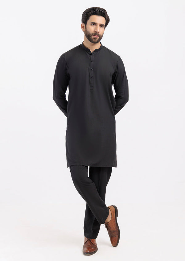 Black-Blended-Kurta Trouser - (M25KPS2008)