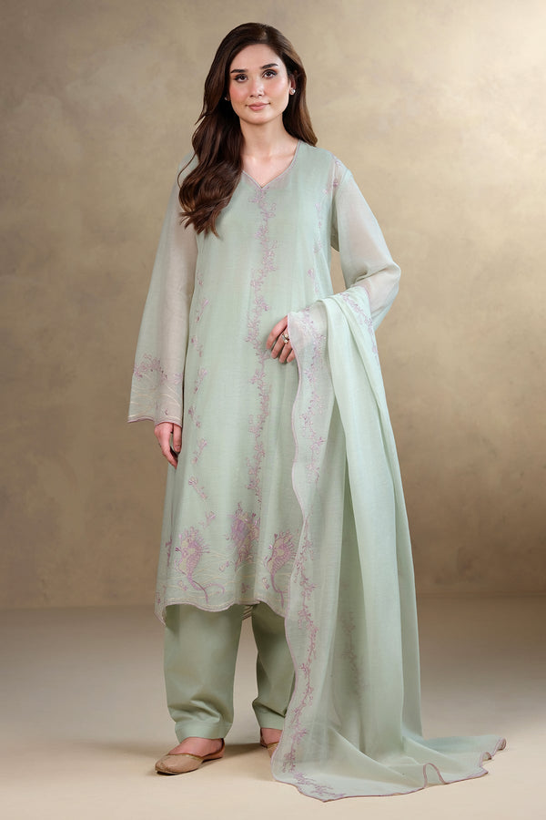 4 Piece - Embroidered Suit - MC1801-1