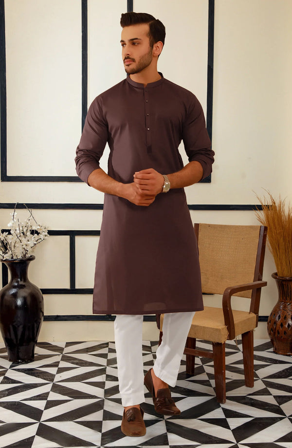 SUMMER'25 MEN KURTA CASUAL MAROON