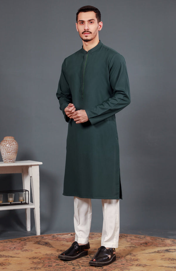 WINTER'24 MEN KURTA SEMI FORMAL DEEP TEAL