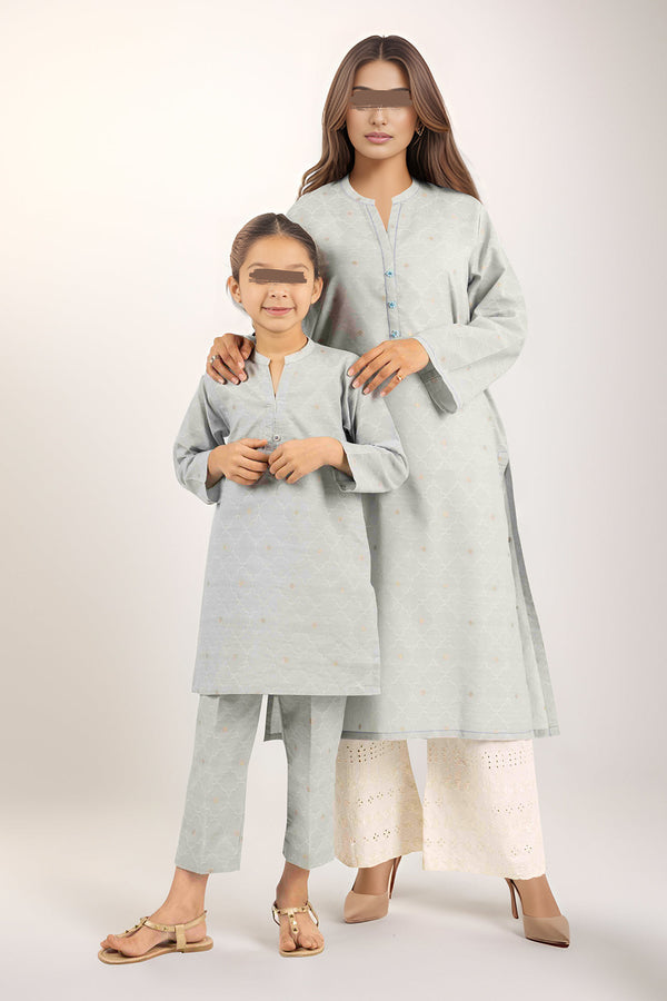 Saya'S Printed Cotton Jacquard Stitched For Mom And Daughter