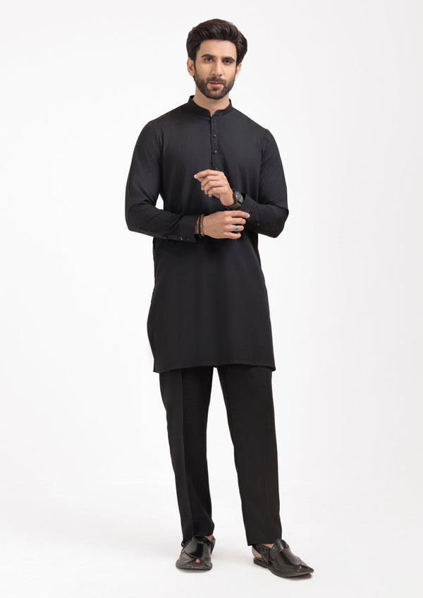Black-Blended-Kurta Trouser - (MPS25KPS2042)