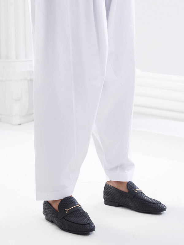White Cotton Shalwar - AL-MS-024
