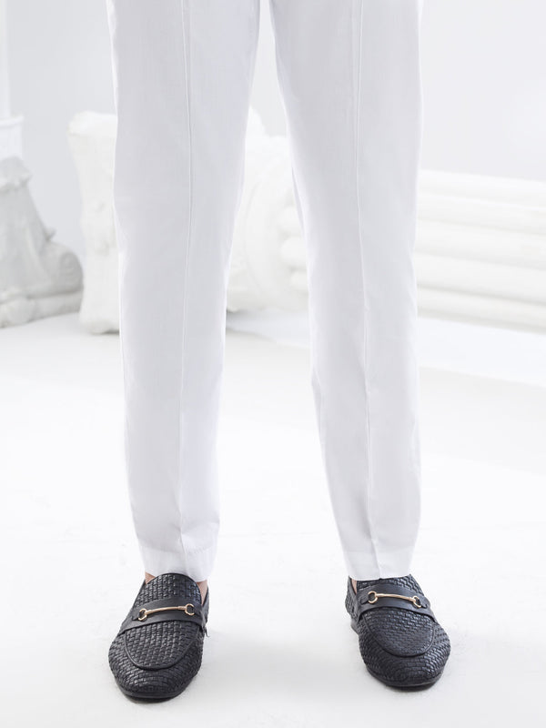 White Cotton Trouser - AL-MTR-008W-R26