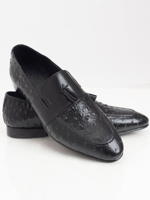 Black Leather Shoes - AL-MSHO-046